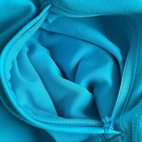 Lululemon Blue Nice Asana Brushed Surge Jacket Sweatshirt Size 4 - Picture 11 of 15